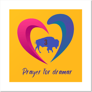 pray for damar hamlin 3 BUFFALO Posters and Art